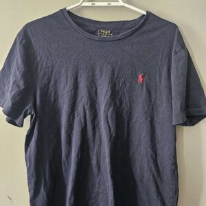 Polo by Ralph Lauren Men's Navy Blue T-Shirt